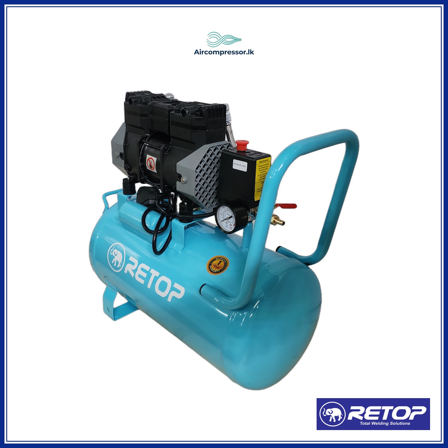 RETOP AIR COMPRESSOR 24L OIL-FREE 1.5HP image 3