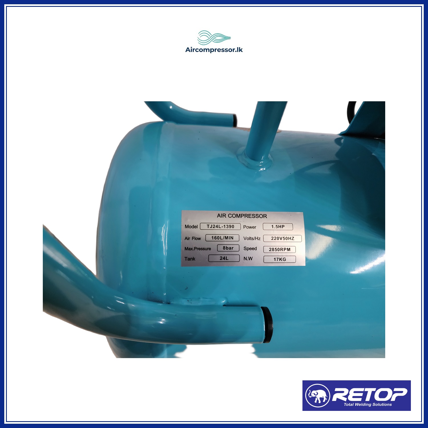 RETOP AIR COMPRESSOR 24L OIL-FREE 1.5HP image 4