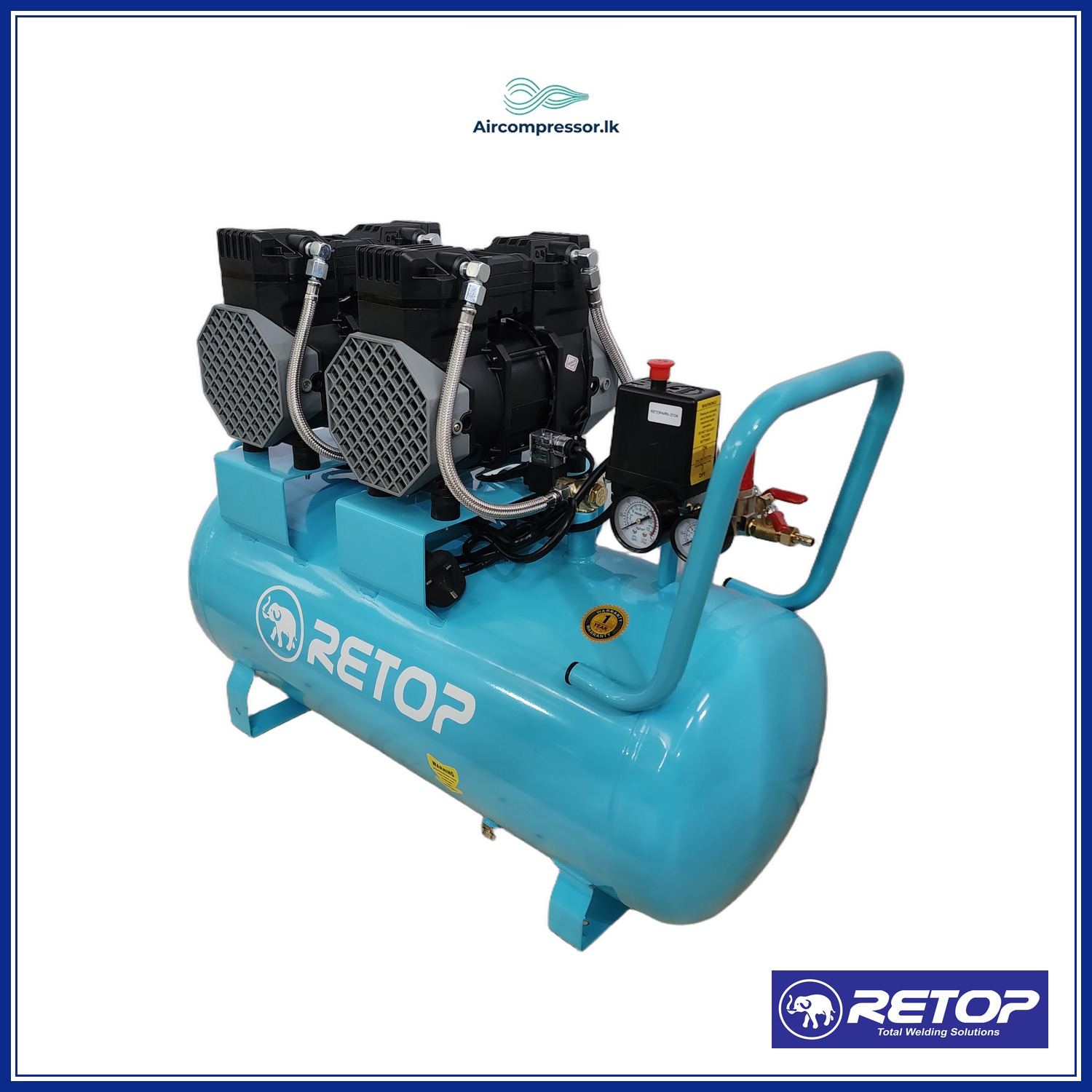 RETOP AIR COMPRESSOR 60L OIL- FREE 4.4HP image 2